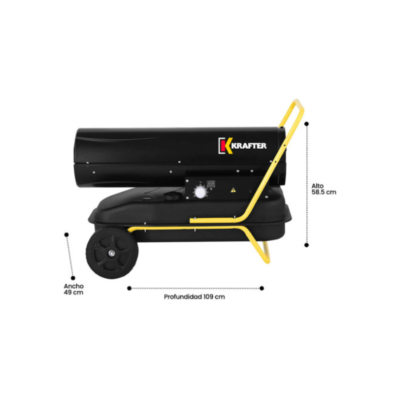 Turbocalefactor Diésel KRAFTER TD50 - Imagen 2